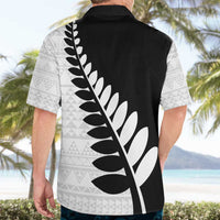New Zealand Silver Fern Niho Taniwha Hawaiian Shirt LT9 - Polynesian Pride