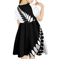 New Zealand Silver Fern Niho Taniwha Kid Short Sleeve Dress