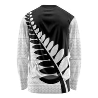 New Zealand Silver Fern Niho Taniwha Long Sleeve Shirt LT9 - Polynesian Pride