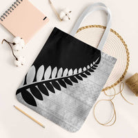 New Zealand Silver Fern Niho Taniwha Tote Bag - Polynesian Pride