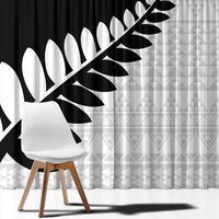 New Zealand Silver Fern Niho Taniwha Window Curtain LT9 - Polynesian Pride