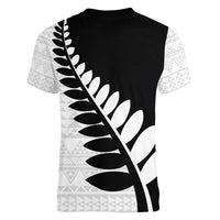 New Zealand Silver Fern Niho Taniwha Women V-Neck T-Shirt