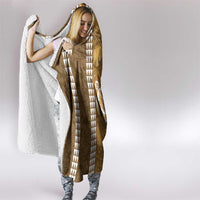 Gold Hibiscus Turle Hooded Blanket Hawaiian Style Tribal Tapa Pattern LT9 - Polynesian Pride