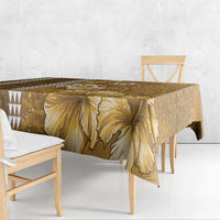 Gold Hibiscus Turle Tablecloth Hawaiian Style Tribal Tapa Pattern LT9 - Polynesian Pride