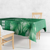 Green Hibiscus Turle Tablecloth Hawaiian Style Tribal Tapa Pattern LT9 - Polynesian Pride