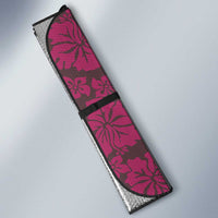 Pink Hibiscus Turle Auto Sun Shade Hawaiian Style Tribal Tapa Pattern - Polynesian Pride