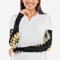 Puakenikeni and Maile Lei Arm Sleeves Black Double Strand Lei LT9 - Polynesian Pride