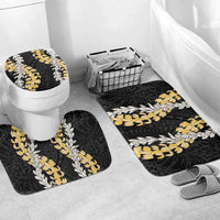 Puakenikeni and Maile Lei Bathroom Set Black Double Strand Lei - Polynesian Pride