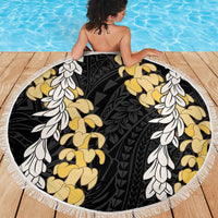 Puakenikeni and Maile Lei Beach Blanket Black Double Strand Lei LT9 - Polynesian Pride