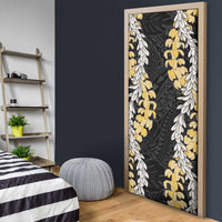 Puakenikeni and Maile Lei Door Cover Black Double Strand Lei LT9 - Polynesian Pride