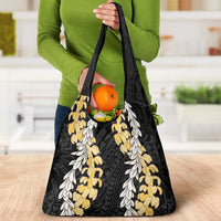 Puakenikeni and Maile Lei Grocery Bag Black Double Strand Lei LT9 - Polynesian Pride