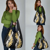 Puakenikeni and Maile Lei Grocery Bag Black Double Strand Lei LT9 - Polynesian Pride