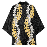 Puakenikeni and Maile Lei Kimono Black Double Strand Lei LT9 - Polynesian Pride