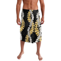 Puakenikeni and Maile Lei Lavalava Black Double Strand Lei