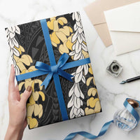 Puakenikeni and Maile Lei Wrapping Paper Black Double Strand Lei LT9 - Polynesian Pride