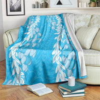 Puakenikeni and Maile Lei Blanket Blue Double Strand Lei LT9 Blue - Polynesian Pride