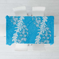 Puakenikeni and Maile Lei Tablecloth Blue Double Strand Lei LT9 Blue - Polynesian Pride