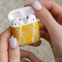 Puakenikeni and Maile Lei AirPods Case Gold Double Strand Lei LT9 - Polynesian Pride