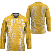 Puakenikeni and Maile Lei Hockey Jersey Gold Double Strand Lei - Polynesian Pride