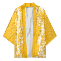 Puakenikeni and Maile Lei Kimono Gold Double Strand Lei LT9 Unisex Gold - Polynesian Pride