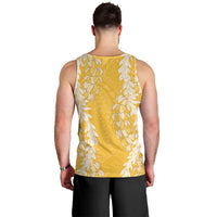 Puakenikeni and Maile Lei Men Tank Top Gold Double Strand Lei LT9 - Polynesian Pride