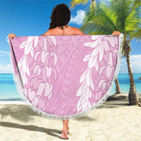 Puakenikeni and Maile Lei Beach Blanket Pink Double Strand Lei LT9 - Polynesian Pride