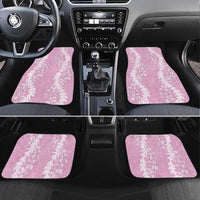 Puakenikeni and Maile Lei Car Mats Pink Double Strand Lei LT9 Set 4pcs Pink - Polynesian Pride