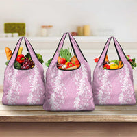 Puakenikeni and Maile Lei Grocery Bag Pink Double Strand Lei LT9 3-pack One Size Pink - Polynesian Pride