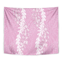 Puakenikeni and Maile Lei Tapestry Pink Double Strand Lei