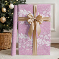 Puakenikeni and Maile Lei Wrapping Paper Pink Double Strand Lei LT9 - Polynesian Pride