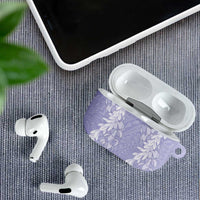 Puakenikeni and Maile Lei AirPods Case Purple Double Strand Lei LT9 - Polynesian Pride
