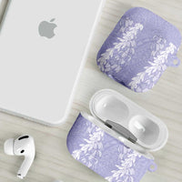 Puakenikeni and Maile Lei AirPods Case Purple Double Strand Lei LT9 - Polynesian Pride