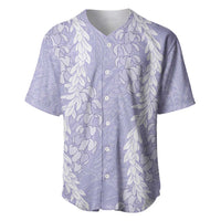 Puakenikeni and Maile Lei Baseball Jersey Purple Double Strand Lei