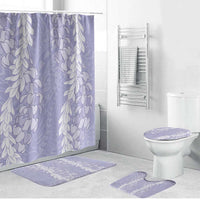 Puakenikeni and Maile Lei Bathroom Set Purple Double Strand Lei - Polynesian Pride