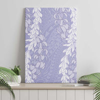 Puakenikeni and Maile Lei Canvas Wall Art Purple Double Strand Lei LT9 - Polynesian Pride