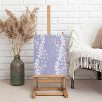 Puakenikeni and Maile Lei Canvas Wall Art Purple Double Strand Lei LT9 - Polynesian Pride