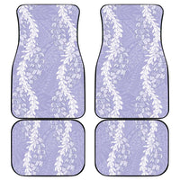 Puakenikeni and Maile Lei Car Mats Purple Double Strand Lei LT9 - Polynesian Pride