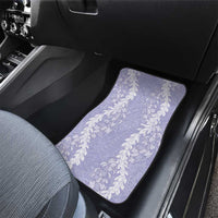 Puakenikeni and Maile Lei Car Mats Purple Double Strand Lei LT9 - Polynesian Pride