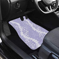 Puakenikeni and Maile Lei Car Mats Purple Double Strand Lei LT9 - Polynesian Pride