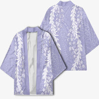 Puakenikeni and Maile Lei Kimono Purple Double Strand Lei LT9 - Polynesian Pride