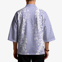 Puakenikeni and Maile Lei Kimono Purple Double Strand Lei LT9 - Polynesian Pride