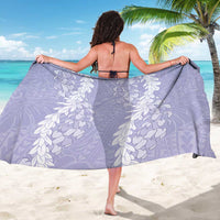 Puakenikeni and Maile Lei Sarong Purple Double Strand Lei