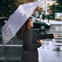 Puakenikeni and Maile Lei Umbrella Purple Double Strand Lei LT9 - Polynesian Pride