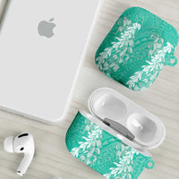 Puakenikeni and Maile Lei AirPods Case Sage Green Double Strand Lei LT9 - Polynesian Pride