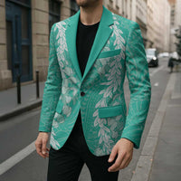 Puakenikeni and Maile Lei Blazer Sage Green Double Strand Lei - Polynesian Pride