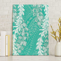 Puakenikeni and Maile Lei Canvas Wall Art Sage Green Double Strand Lei LT9 Without Frame Sage Green - Polynesian Pride