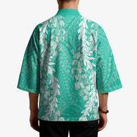 Puakenikeni and Maile Lei Kimono Sage Green Double Strand Lei LT9 - Polynesian Pride