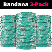 Puakenikeni and Maile Lei Neck Gaiter Sage Green Double Strand Lei - Polynesian Pride