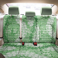 Green Puakenikeni and Maile Lei Back Car Seat Cover Hawaiian Style Tribal Tapa Double Strand Lei