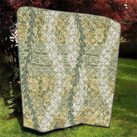 Vintage Puakenikeni and Maile Lei Quilt Hawaiian Style Tribal Tapa Double Strand Lei
